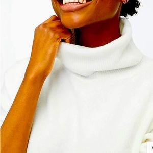 J.Crew Button Turtleneck in Extra Soft Yarn NWT